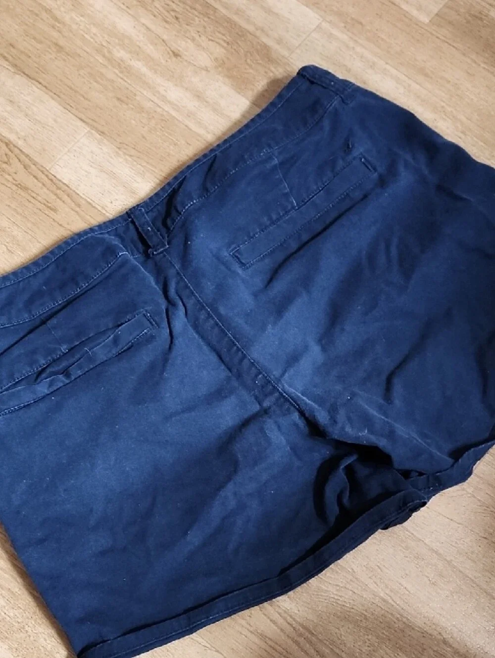 American Eagle Outfitters Black Midi Chino Shorts